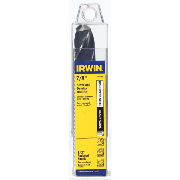 Irwin Irwin 7/8 in. X 6 in. L High Speed Steel Drill Bit Straight Shank 1 pc 91156 - main